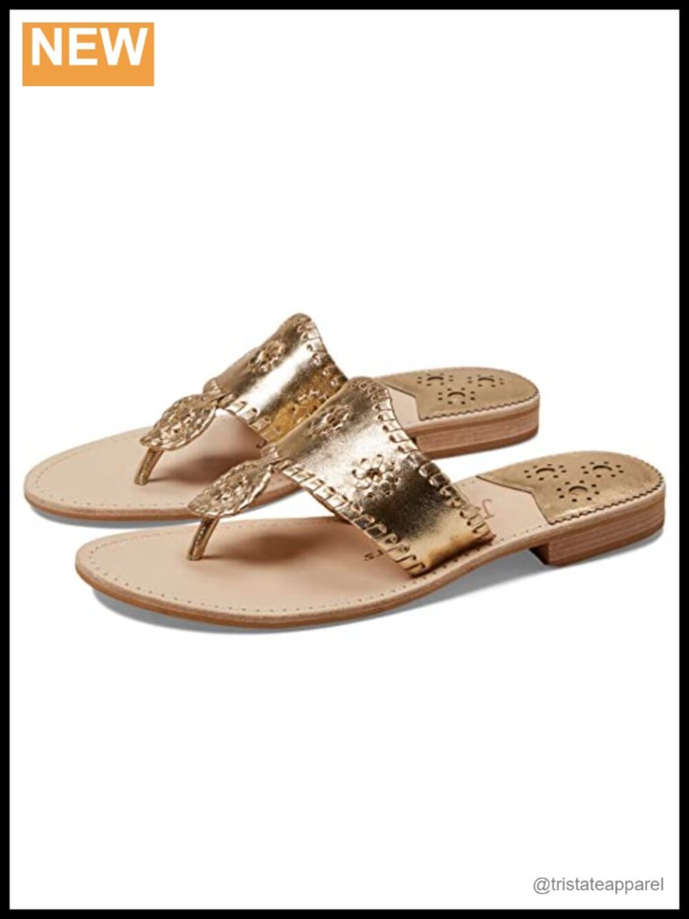 Wide Flat Thong Sandal Leather Whip Lace Casual Comfort Slip On
